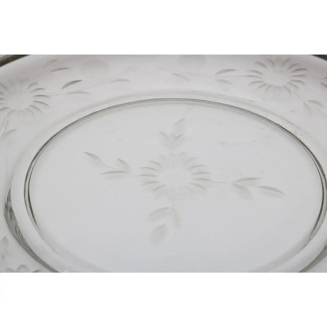 Sterling Serving Dish Antique and Crystal For Sale In Miami - Image 6 of 8