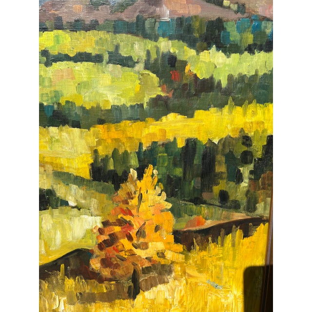 French Countryside Landscape Oil Painting Framed For Sale - Image 11 of 13