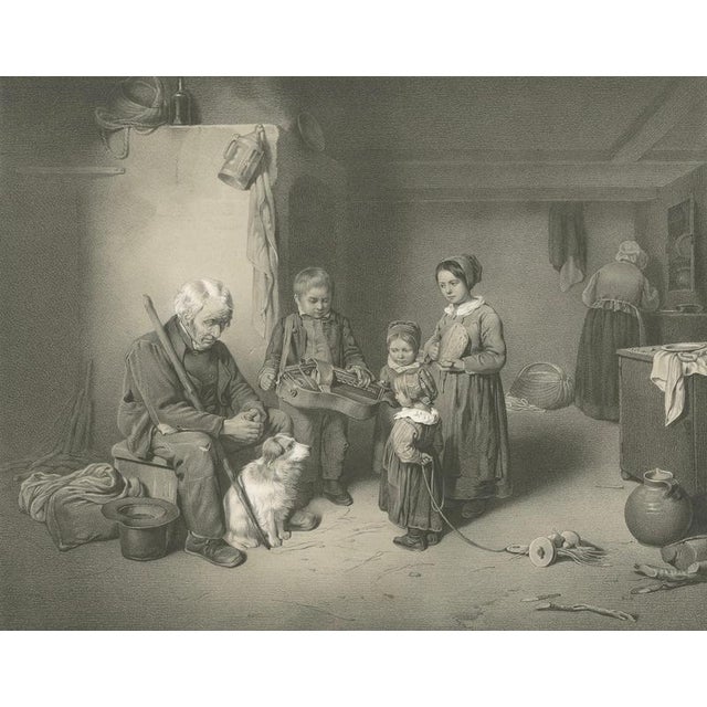 Pehr Wickenberg, Fransysk Interieur Genre Scene, Lithograph, 1850 For Sale - Image 4 of 11