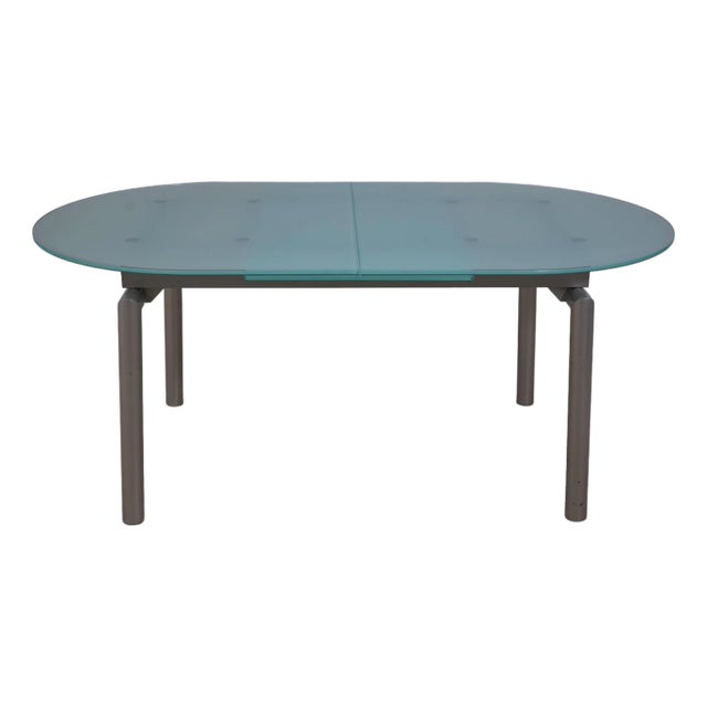Calligaris Modern Design Glass Top Dining Table For Sale