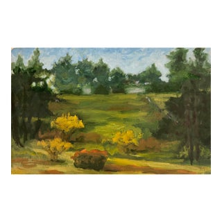 Contemporary Landscape Oil Painting "Gardens at Tuckahoe" by Teresa DiMarco For Sale
