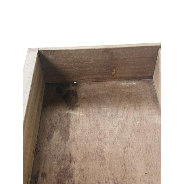 Vintage Dutch Baroque Revival Oak Bombé Three-Drawer Chest With Paw Feet For Sale - Image 12 of 18