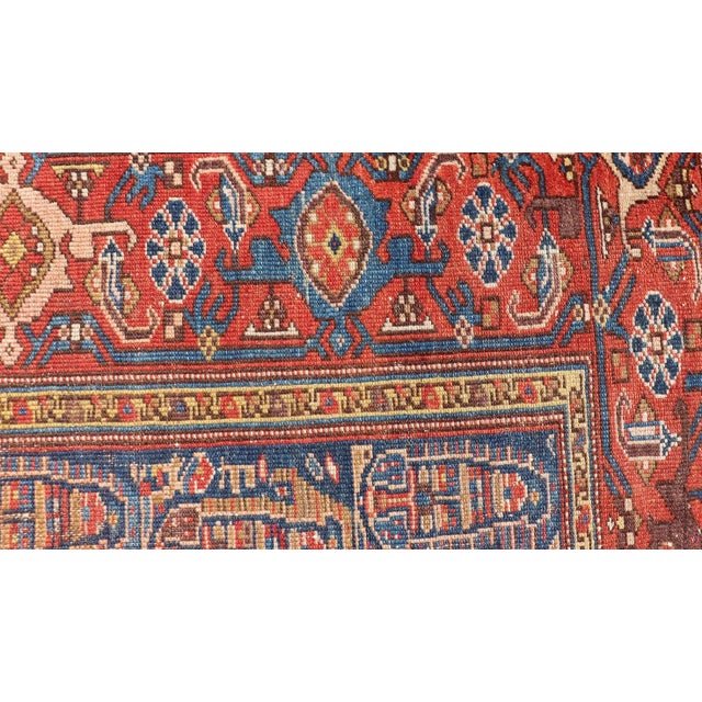 Textile Antique Persian Kurdish Rug With Vibrant All-Over Design 3'10 X 5'10 For Sale - Image 7 of 11