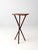 Wood Antique Rustic Pine Tripod Side Table For Sale - Image 7 of 11