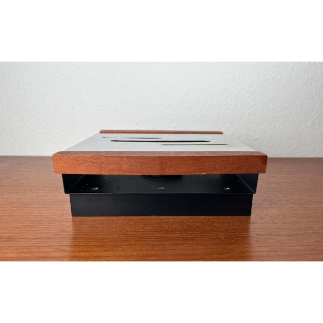 Mid-Century Modern Minimalist Metal and Teak Tea Warmer, 1960s For Sale - Image 13 of 18