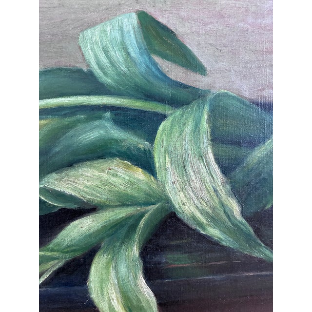 Vintage Original Flower Oil Painting, Tulips Still Life Art For Sale - Image 6 of 15