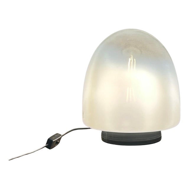 Ebe 34 Table Lamp in Glass and Metal by Giusto Toso for Leucos, Italy, 1970s For Sale