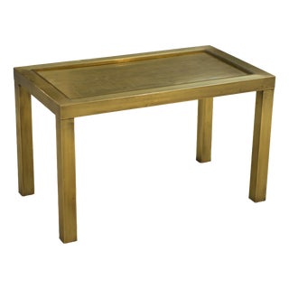 Brass Coffee Table attributed to Willy Daro, 1970s For Sale