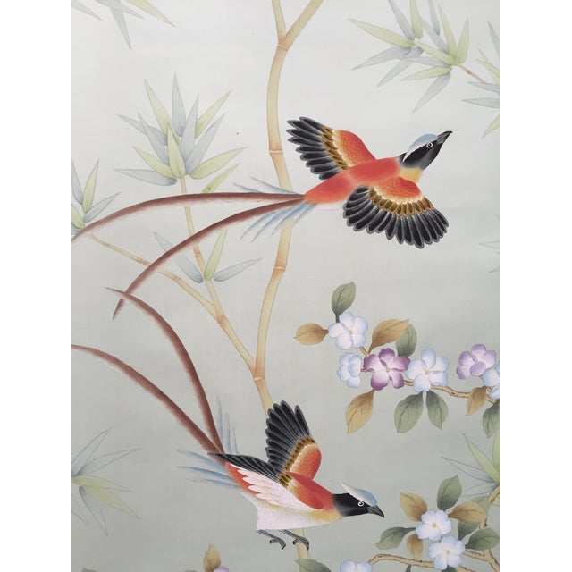 36“*96”， a Set of 18th-Century Style Chinoiserie Chinoiserie Wallpaper, Wall Art Work, No Frame For Sale - Image 4 of 12