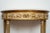 Antique Neapolitan Louis XVI Demi Lune Console Table in Lacquered and Gilded Wood, 19th Century For Sale - Image 4 of 6