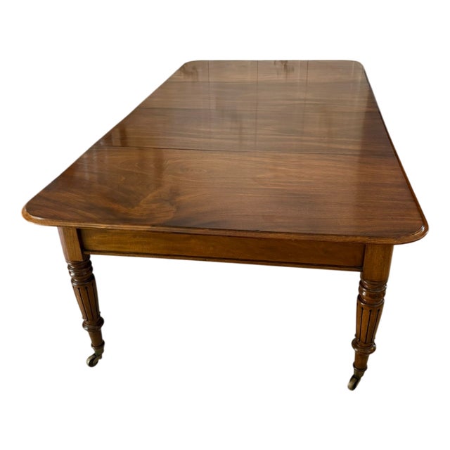 Antique Regency Figured Mahogany 10 Seater Extending Dining Table, 1835 For Sale