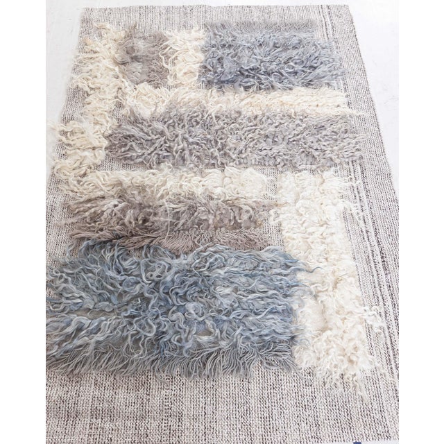 Textile Modern High-Low Tulu Rug – A Tactile Work of Art by Doris Leslie Blau For Sale - Image 7 of 8