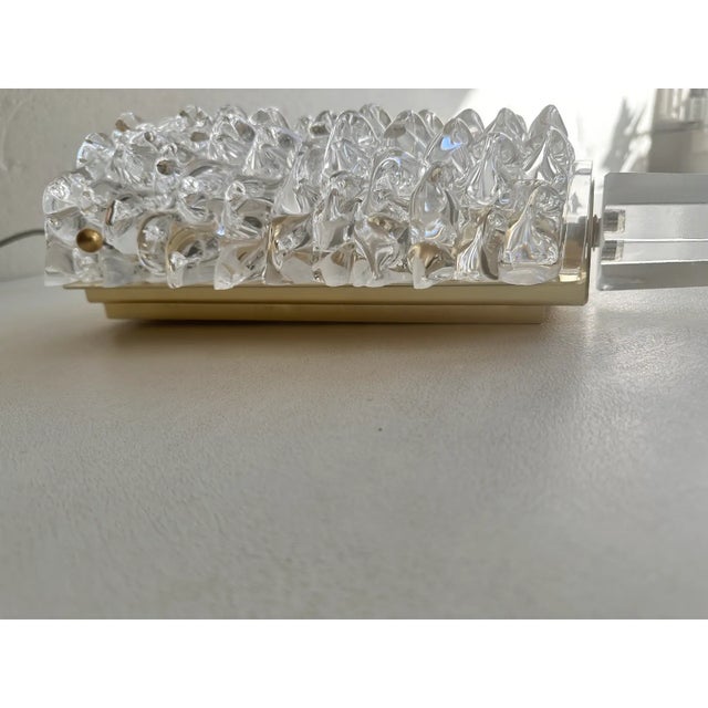 Handcrafted Clear Rostrato Murano Glass Wall Light— Lot of 4 Rostrato Wall Sconces For Sale - Image 13 of 17