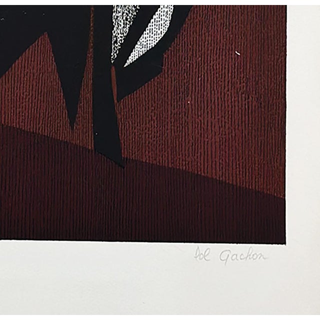 Pol Gachon (b.1943). A Mid-century French artist known for his abstract geomentrics. He has been widlely exhibited since...