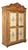 Vintage Decorated Wardrobe in Fir, 1920s For Sale