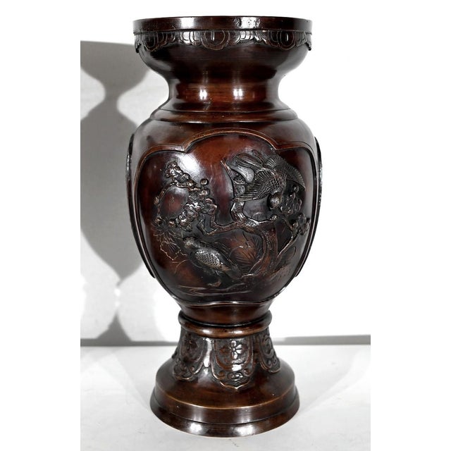 Asian Style Bronze Vases, 1950s, Set of 2 For Sale - Image 18 of 18