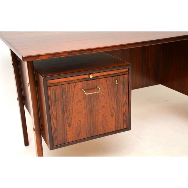 Brown Mid-Century Modern Danish Desk, 1960s For Sale - Image 8 of 11