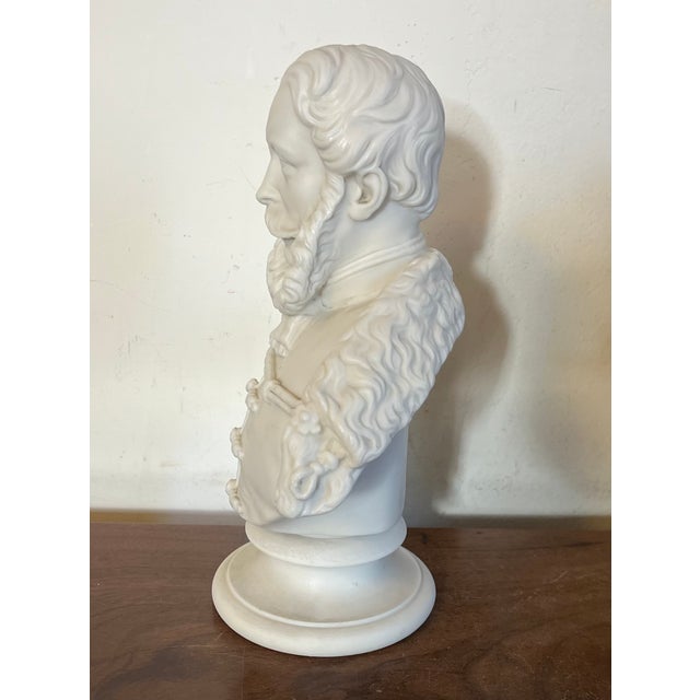19th Century Antique 19th Century English Copeland Parian Porcelain Portrait Bust of a Victorian Bearded Gentleman For Sale - Image 5 of 18