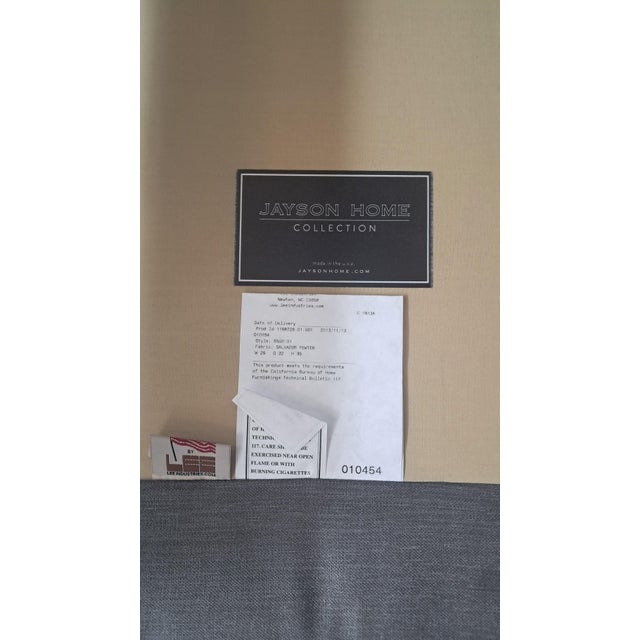 2010s Pair of Jayson Home Collection Modern Gray Lounge Chairs For Sale - Image 5 of 7