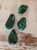 Malachite Natural Specimen Carved & Polished Stones - Set of 4 For Sale - Image 4 of 7
