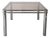 Italian Mid-Century Modern Tubular Chrome and Smoke Glass Dining Table, 1970s For Sale