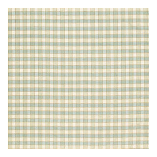 Sample - Schumacher Ingrid Silk Check Fabric in Seaspray For Sale