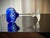 Glass Cobalt Blue Massenet Crystal Hock Glasses by Saint-Louis, 1920, Set of 5 For Sale - Image 7 of 15