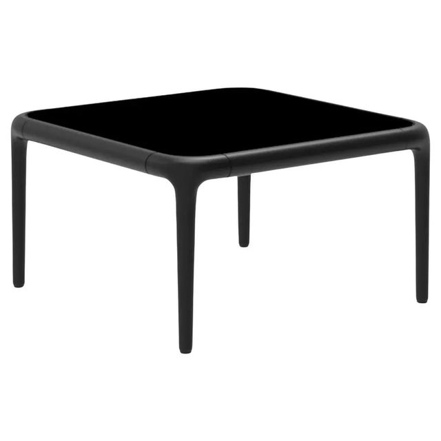Metal Xaloc Black Coffee Table 50 with Glass Top by Mowee For Sale - Image 7 of 7