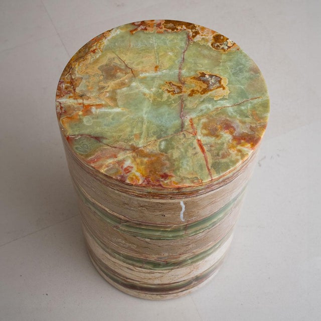 Gemstone Onyx Marble Coffee Table by Forzini For Sale - Image 7 of 8