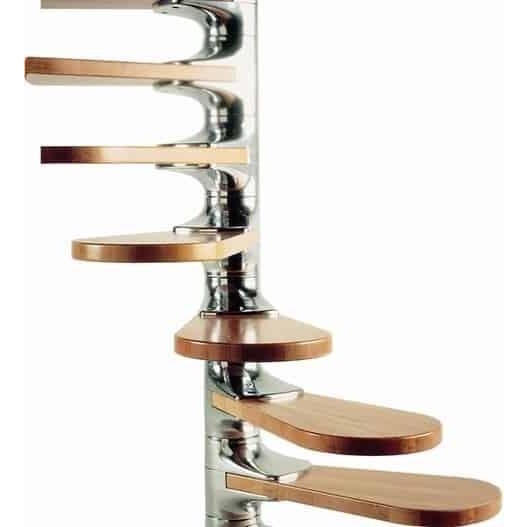 Mid-Century Modern Spiral Staircase with Thirteen Steps from Roger Tallon, 1970 For Sale - Image 3 of 5