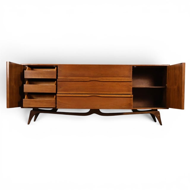 Wood Tobago Vintage Mid Century Modern Lowboy Dresser C. 1960s, Attributed For Sale - Image 7 of 14