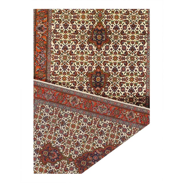 Traditional 1980s Pasargad DC Fine Hand Knotted Silk & Wool Tabriz Runner Rug For Sale - Image 3 of 3