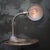 Industrial Mid-20th Century Canadian Pink Goose Neck Desk Light with Cast Iron Base For Sale - Image 3 of 8