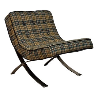 Vintage Wool Armchair, 1970s For Sale