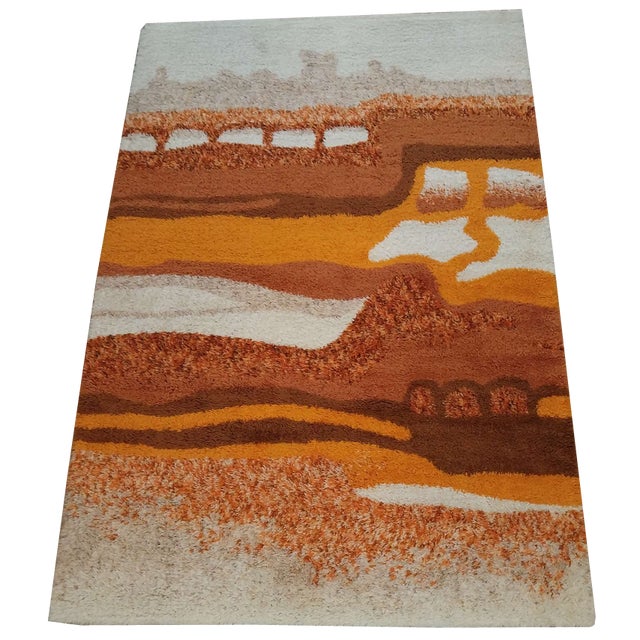 Vintage Wool Rug, 1970s For Sale