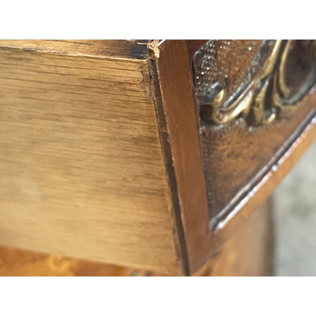 20Th Century French Demilune Commode With Inlay For Sale - Image 4 of 10