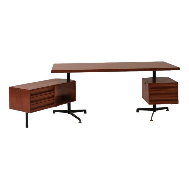 T95 Executive Desk by Osvaldo Borsani for Tecno, Italy, 1956 For Sale
