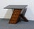 RARE HICKORY WHITE Burled Walnut Contemporary Modern / Art Deco 30" X-Frame Nightstand / Accent Table 23.5" High 30" Wide...