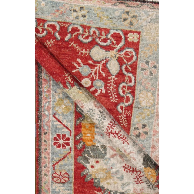 Vintage Circa 1940 Turkish Oushak Runner Rug , 2ft 11in X 11ft 5in For Sale - Image 4 of 11