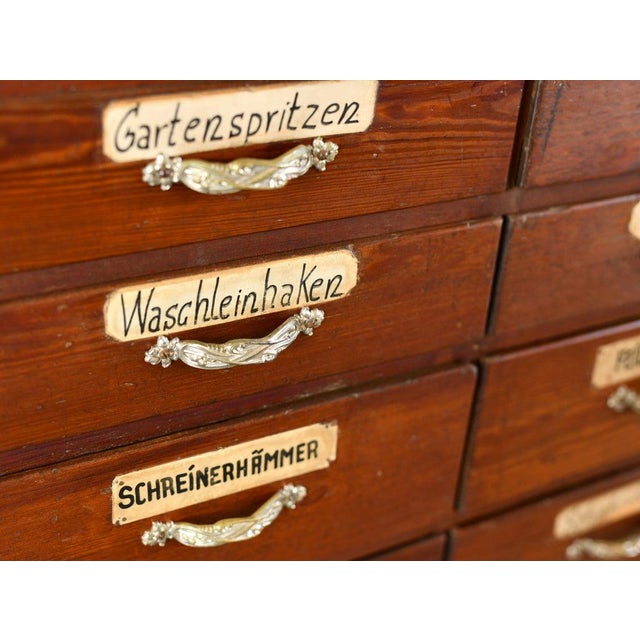 Art Nouveau Ironmongers Drawers, 1890s For Sale - Image 9 of 12