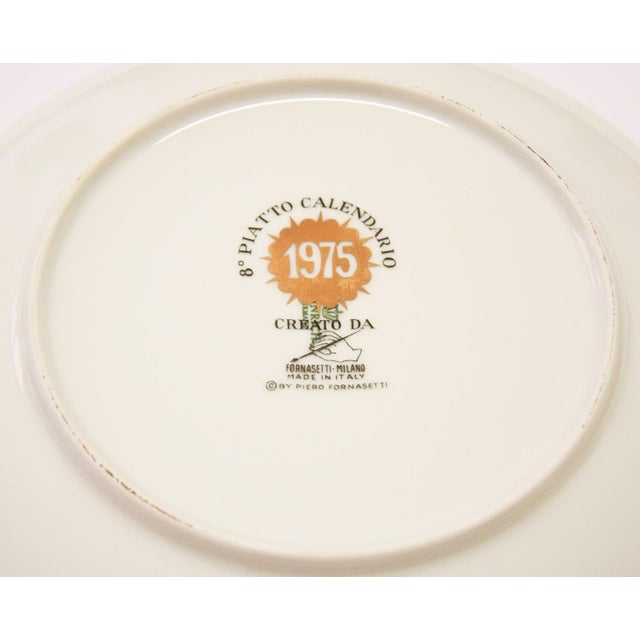 1970s Vintage Porcelain Plates by Piero Fornasetti, 1970s, Set of 10 For Sale - Image 5 of 7