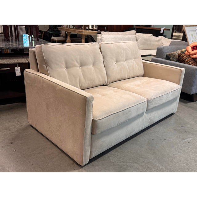Contemporary Queen Size American Leather Nuevo Comfort Sleeper Sofa For Sale - Image 3 of 12