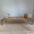 Wood and Metal Bench with Cushions, 1970 For Sale - Image 4 of 7