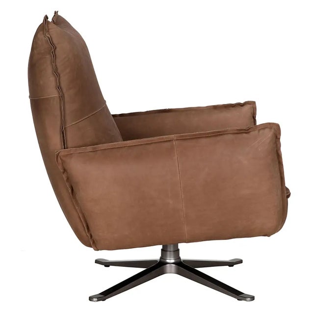 Noir NOIR Lawrenceville Swivel Chair For Sale - Image 4 of 6