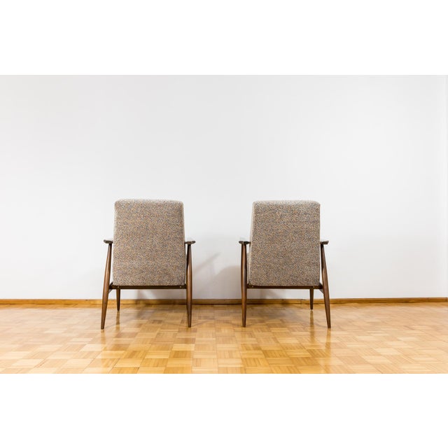 Blue Vintage Lounge Chairs by H. Lis, Poland, 1960s, Set of 2 For Sale - Image 8 of 15