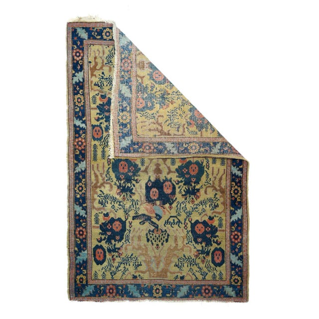 Late 18th Century Late 18th Century Antique Senneh -One Of Pair Rug 3'1'' x 4'9'' For Sale - Image 5 of 12