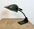 Green Green Enamel Bank Lamp from Bur, 1930s For Sale - Image 8 of 18