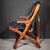 Senal Don Shoemaker Rosewood and Leather Folding Arm Chairs, Mexico c.1960 For Sale - Image 4 of 11
