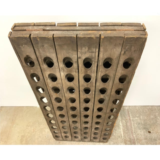 Wood Late 19th Century French Champagne Oak Riddling Rack For Sale - Image 7 of 10