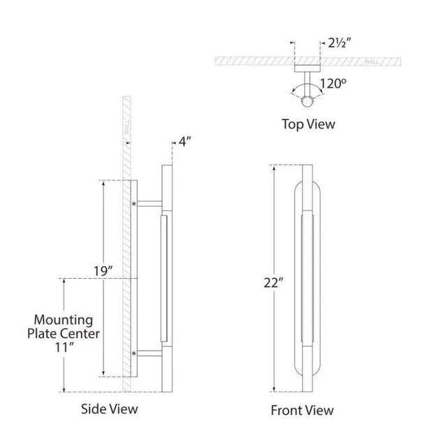 Modern Kelly Wearstler for Visual Comfort Signature Rousseau Medium Bracketed Sconce in Antique-Burnished Brass with Etched Crystal For Sale - Image 3 of 3